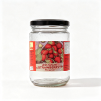 Autocollants adhésifs en vinyle imperméables de qualité alimentaire, étiquettes personnalisées pour pots de confiture de fraises, étiquettes d'emballage pour confiture de fruits faite maison