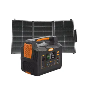 All In One Energy System Portable Rechargeable Electric Solar Generator Power Station With Panel Completed Set For Home Camping