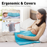Coussin chauffant électrique 4 réglages de chaleur 120 minutes d'arrêt automatique Coussin chauffant
