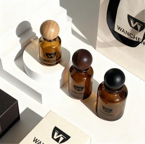 Chất Lượng Cao Sang Trọng Hổ Phách Vòng Chai Thủy Tinh 30Ml <span class=keywords><strong>50Ml</strong></span> 100Ml Công Suất Với Cho Bóng Nắp Rỗng Nước Hoa Phun Chai Sản Xuất - Product Image 3