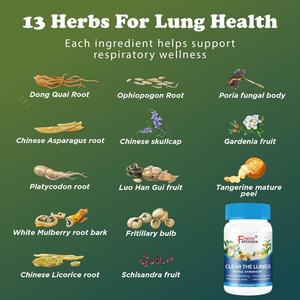 Extracto de Plantas para Pulmones Claros de Alta Calidad, 60 Cápsulas, Apoya la Función Inmunológica, Salud para Mujeres y Hombres, Suplemento para Pulmones Claros - Product Image 3