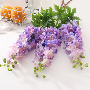 Vente chaude de haute qualité Real Touch <span class=keywords><strong>Delphinium</strong></span> fleurs pour la décoration de mariage en gros Latex Faux fleurs - Product Image 3