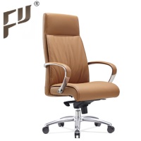 FURICCO — chaise de personnel en cuir, moderne et minimaliste, pivotante, pour salle d'attente et invités