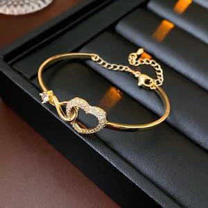 Trendy Casual Elegant High-End Luxury <b>Bracelet</b> for Women Zircon Heartcut Bezel Setting Easy Match Anniversary Buddhist Style - Product Image 6