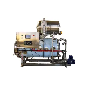 High pressure 100l 150l coconut food can large double autoclaves water retort mushroom sterilization machine for beans