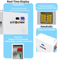 Batterie solaire Hysonn 51.2V 314Ah ESS 16.07kWh, pack LiFePO4 mural pour projets d'installation en Europe et au Moyen-Orient, approvisionnement en gros