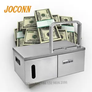 Máquina de encuadernación rápida económica de billetes, máquina de bandas con correa, máquina flejadora automática para verduras