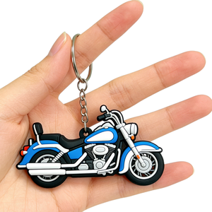 Produits tendances, nouveautés, porte-clés promotionnels pour enfants en PVC <span class=keywords><strong>3D</strong></span> découpé, porte-clés en caoutchouc plastique, porte-clés personnalisés pour <span class=keywords><strong>moto</strong></span> - Product Image 1
