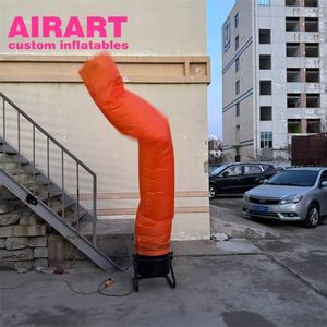 Decorazione pubblicitaria esterna gonfiabile arancione danza, gonfiabile aria ballerina ornamenti - Product Image 4