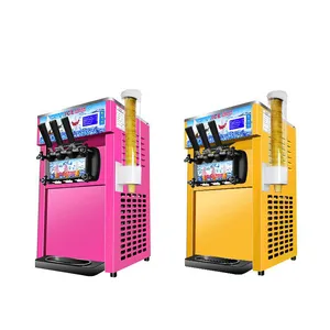 Novo Design Inteligente Dois E Torção Máquina De Máquina De Sorvete Sabor Ice Cream Express Ice Cream Vending Machine