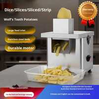 Automatische Aardappel Duw Machine Multifunctionele Groente Snijmachine Wolf Tooth Golvende Aardappelchips Stick Maker Machine 220v