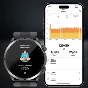 다기능 AMOLED 스마트워치 고정밀 혈압 모니터링 통화 응답 무선 충전 실리콘 긴 배터리 수명 - Product Image 2