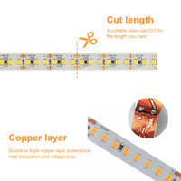Bande lumineuse LED de haute qualité, ruban d'éclairage blanc, Flexible, étanche IP20 IP65 IP67, DC12V 24V 60 120 180 240 diodes/m 2835