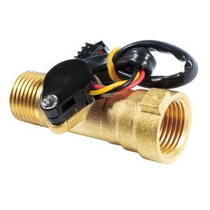 عداد توربيني عالي الدقة 1-30 لتر مع مستشعر تدفق المياه بالنبض المغناطيسي هول من النحاس 3.5-24 فولت بسن G1/<span class=keywords><strong>2</strong></span> لسخان المياه - Product Image 5