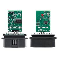 JIALEMAO Outil de sauvegarde de mémoire de batterie ECU de voiture OBD2 12V avec double affichage numérique et détection de fuite, prise électrique d'urgence