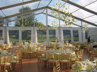 Tente de mariage en PVC et alliage d'aluminium, structure droite, imperméable, transparente, pour événements, expositions sportives, résistante au vent 100 km/h