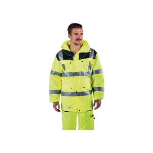 PREVENT Parka de alta visibilidad talla XL Amarillo/gris 100% PES - Product Image 1