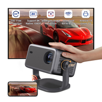 Projecteur vidéo Home Cinéma Full HD 1080P Hotack L018AR, projecteur intelligent Android WIFI pour téléphone, projecteur LCD LED mini 4K