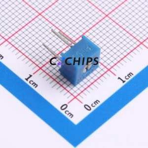 Resistencia Ajustable/Potenciómetro 3362P-1-102LF, Componente de Orificio Pasante (THT)-3P, Resistencia de 7x6.8mm, 1kOhm, 10%, 500mW, 250ppm ℃ - Product Image 1