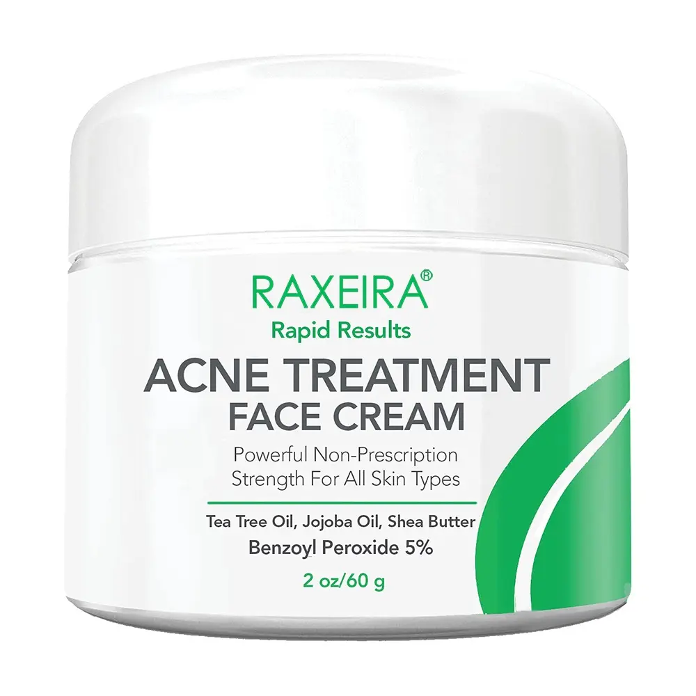 OEM Herbs Acne Treatment Face Cream With Benzoyl Peroxide Skin Brightening Dark Spot Removal Anti Acne Cream