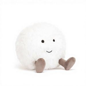Five-Pointed Star Winter Snowflake Plush Small Snowman Christmas Rabbit Doll Ornament for Women 8cm-17cm - Product Image 1