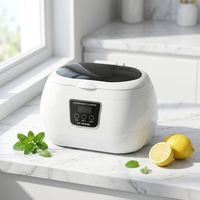 Nettoyeur à ultrasons F5, appareil de rinçage et de nettoyage dentaire, portable, numérique, pour bijoux et dents, 43 kHz, machine de nettoyage par bain ultrasonique