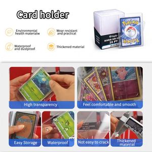 FX 35PT 3x4 pouces – Boîte de rangement rigide transparente en PVC pour cartes à collectionner/de sport, avec compartiments pour cartes à échanger - Product Image 6
