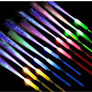 DAMAI Modern Fiber Optic Glow LED <b>Light</b> up Wand Bulk Flashing <b>Sticks</b> Included Batteries Eco-Friendly Birthday Party Halloween - Product Image 3