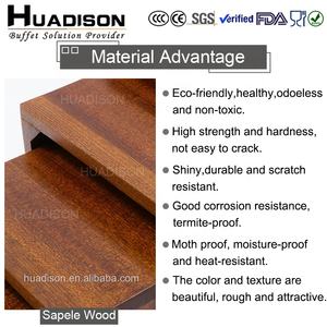 Exhibidores Rectangulares de Madera para Buffet, Suministros para Restaurantes y Hoteles Huadison, Elevadores para Exhibición de Pasteles y Postres en Banquetes y Cafeterías - Product Image 5