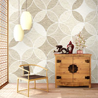 Revêtement mural blanc moderne non tissé, imperméable et ignifuge pour chambre à coucher, imprimable UV/Latex/Eco-Solvent, échantillon en rouleau