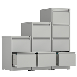 Modern <strong>2</strong> 3 4 <strong>Drawer</strong> Metal Storage <strong>File</strong> <strong>Cabinet</strong> for Home Office School Vertical Steel Office Equipment for Hotels Apartments - Product Image 2