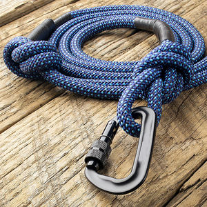Correa de perro de cuerda de escalada de montaña duradera personalizada de alta calidad con mosquetón - Product Image 5
