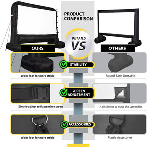Écran de cinéma gonflable extérieur de 20 pieds, écran de projection gonflable, écran de cinéma gonflable, écran de projection de films gonflable - Product Image 3
