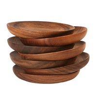 Meilleure vente de moules à gâteaux en bois de noyer, plaques de chargement rondes en bois CNLF