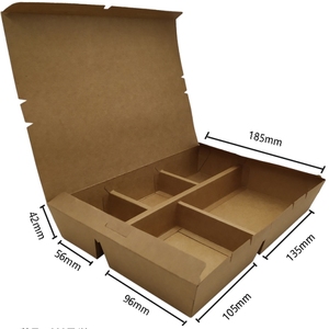 High Quality PET Disposable Rigid Dinner <strong>Boxes</strong> Good Quality Sell <strong>Well</strong> Kraft Paper Packaging for Food Over 10 Years Experience - Product Image 5
