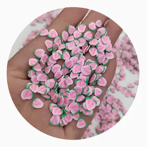 5mm polimer kil meyve sulu şeftali dilimleri için Sprinkles reçine DIY malzemeleri çivi sanat polimer yumuşak kil aksesuarları DIY payetler s