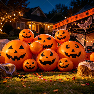 <span class=keywords><strong>Esfera</strong></span> de Espejo Gigante Comercial con Diseño de Calabaza Fantasma |   <span class=keywords><strong>Esfera</strong></span> Inflable Grande y Brillante para Fiestas de Halloween en el Patio Trasero, Fiestas en la Piscina y Eventos Festivos - Product Image 1