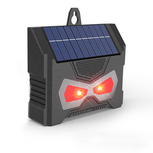 SAIJZEK New Summer Products Pest Control Solar Powered Ultrasonic LED Eyes Light Pig Deer <strong>Cat</strong> Monkey Bird Wild Animal Repeller - Product Image 2