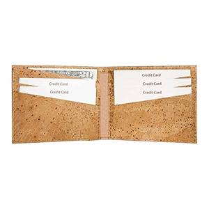 <span class=keywords><strong>Crypto</strong></span>-cartera de cuero de corcho <span class=keywords><strong>Real</strong></span> para hombre, cartera biodegradable de alta calidad - Product Image 4