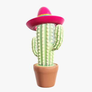 <span class=keywords><strong>Cactus</strong></span> stylisé décoratif souvenir en polyrésine personnalisé - Product Image 4