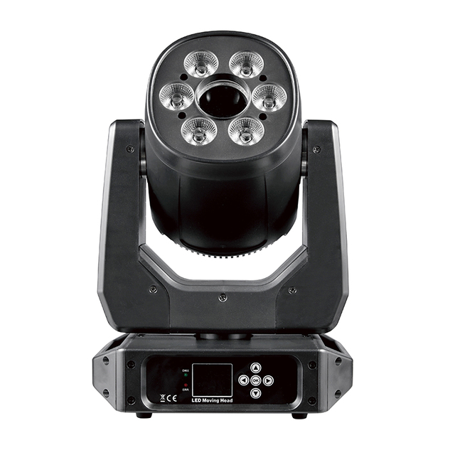 STSLITE LED 120W Spot & Wash 2in1 Hybrid Moving Head Light with RGBW+UV LCD Display DMX512 Control