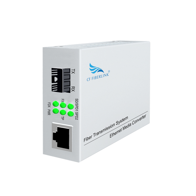 CF FIBERLINK CF-1000W-SFP OEM/ODM 1G Fiber Optic Transceivers Media Converter 2-Port SFP Plug-and-Play Cable RJ45 IP Power 4Gbps