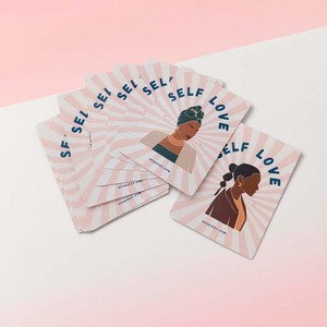 <span class=keywords><strong>Messaggi</strong></span> di auto-amore personalizzati che ispirano le carte di affermazione positiva con illustrazioni alla moda confezione unica di carta fatta a mano - Product Image 1