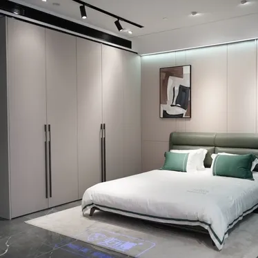 Armario minimalista moderno armario de PET personalizado armario de dormitorio