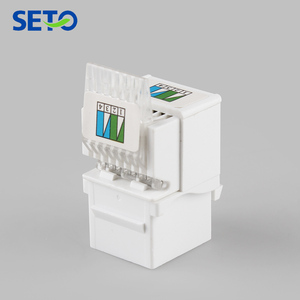 Telefono personalizzato Keystone Jack <span class=keywords><strong>Rj11</strong></span> Cat3 UTP strumento bianco interno in lega di zinco Cat3 Keystone Jack - Product Image 5