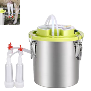 Máquina de Ordeño de Acero Inoxidable de Cuatro o Dos Tetinas, Nueva, con Pulso Recargable para Vacas - Product Image 6