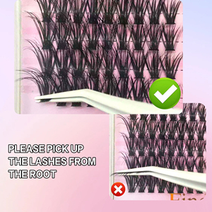 Extensions de <span class=keywords><strong>cils</strong></span> individuels FindLove DIY, 252 pièces, mélange 50P 80P, courbure D, 8-16mm, <span class=keywords><strong>cils</strong></span> segmentés naturels et volumineux - Product Image 4