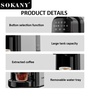 Machine à café électrique 3-en-1 SOKANY SK-04031 en acier inoxydable, combinant expresso et capsules - Product Image 5