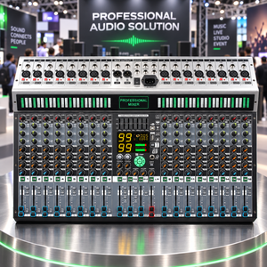 Konsol Pencampur Audio Profesional 16 Kanal Digital dengan 99 Efek DSP untuk Studio Rekaman, <span class=keywords><strong>DJ</strong></span>, dan Panggung Live - Product Image 6
