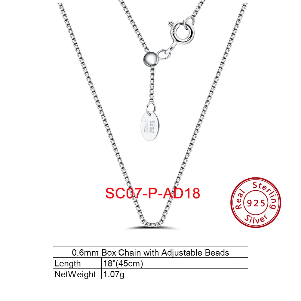 SC Fine Jewelry Colliers Mince En Argent Sterling 925 Corde Chaîne Trombone Croix Figaro Serpent Chaînes En Argent Sterling Colliers